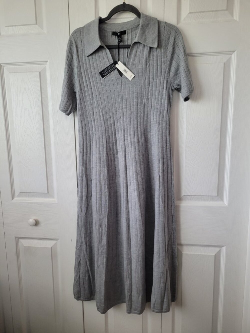 NWT BANANA REPUBLIC Nezha Merino Sweater Dress in Grey Size L - Picture 4 of 7